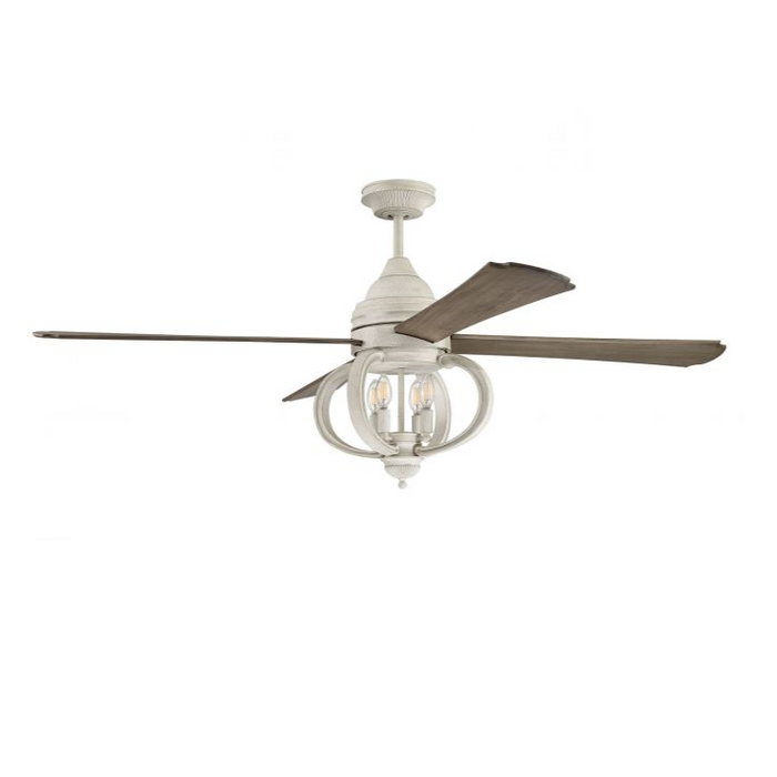 Ceiling Fans Craftmade AUG60CW4 Augusta 60" Ceiling Fan with Driftwood blades in Cottage White finish Craftmade