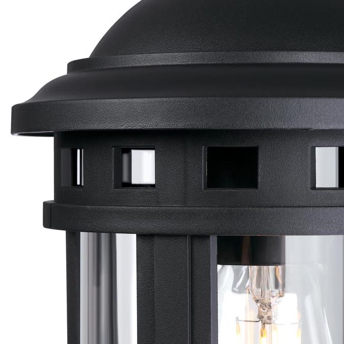 Westinghouse 4123200 Belon Black Outdoor Wall Light with Dusk-To