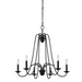 Chandelier SeaGull Boughton Antique Forged Iron Six Light Chandelier SeaGull