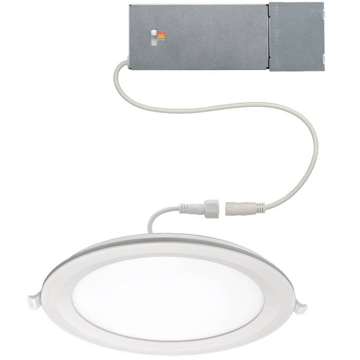 LED Recessed Downlight ETI 8″ LowPro Canless Direct Mount Downlight Indoor-Outdoor 5-CCT Color Preference ETI