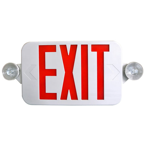 Exit Emergency Combo Radiant-Lite CEU Low Profile All LED Exit & Emergency Combo White Housing Radiant-Lite