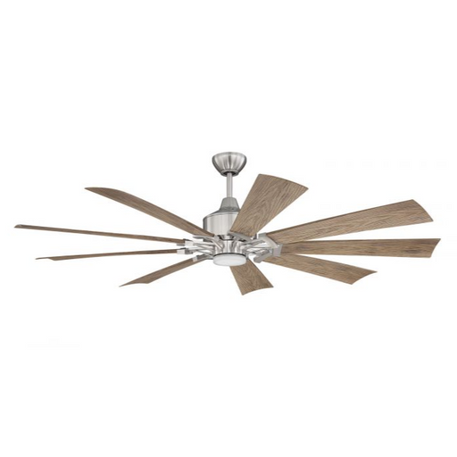 Ceiling Fans Craftmade EAS70BNK9 Eastwood 70" Brushed Nickel 9 Blade Farmhouse Ceiling Fan Craftmade