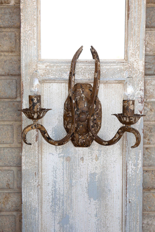 Wall Sconce Park Hill ELH90548 Mirrored Distressed Shutter Wall Sconce Park Hill Collection