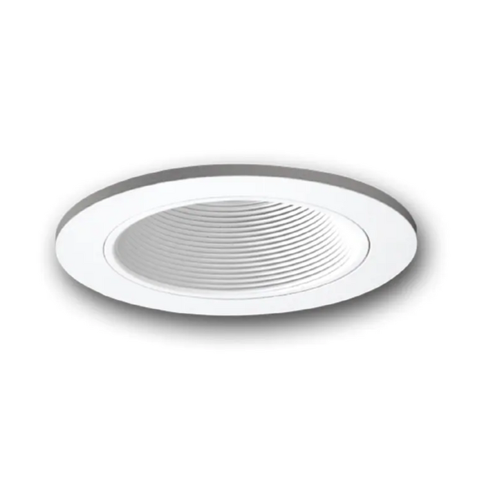 Halo ERT714WHT 6 Inch Plastic High Gloss Appliance White Trim with White Baffle Recessed Trim