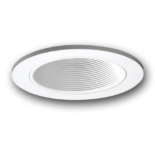 Recessed Trim Halo 6100WH 6 Inch White Tapered Recessed Baffle Trim With Narrow and Wide Trim All Pro