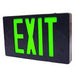 LED Exit Sign Green/Black AC-Only