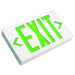Exit Sign LED EZXTEU2GWEM (Battery Back-Up) White Exit Sign with Green Letters LightStoreUSA