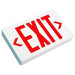 Exit Sign LED EZXTEU2RWEM (Battery Back-Up) White Exit Sign with Red Letters LightStoreUSA