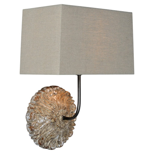 Portable Lamps Forty West Designs 710213 Eden Vintage Medallion Wall Sconce With Shade Forty West Designs