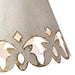Mini Pendant Golden Lighting Eloise Ivory Antiqued Metal Pendant Light Golden Lighting
