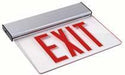Exit Sign 6in Edgelite Exit 1-Face Red Battery Back-up LightStoreUSA