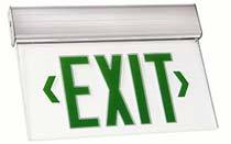 Exit Sign 6in Edgelite Exit 2-Face Green Battery Back-up LightStoreUSA