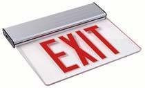 Exit Sign 6in Edgelite Exit 2-Face Red Battery Back-up LightStoreUSA