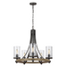 Chandelier Feiss Angelo Distressed Five Light 24" Chandelier Feiss