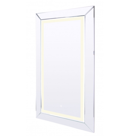 LED Mirror Canarm LMV01W2442D 24 X 42 Framed LED Mirror With De-Fogger and Color Temperature Select Canarm