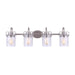 Wall Sconce / Vanity Canarm IVL707A04BN Arden Four-Light Vanity Light in Brushed Nickel Canarm