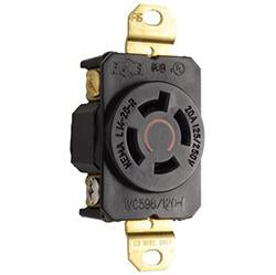 Cooper Wiring L1420R 20A 125/250V 3-Pole Locking Receptacle