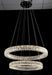 LED Chandelier Tomia L1905/84/005CH Ashley Contemporary LED Bohemian Crystal Two Tiered Ring Chandelier Tomia Crystal Chandeliers