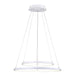 LED Chandelier Canarm Lexie Contemporary Double LED Chandelier LCH128A24WH White Canarm