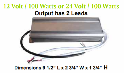 100 Watt LED Power Supply 24V