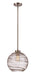 Pendant Trans Globe Lighting PND-2153 11-inch Brushed Nickel Pendant Light with Clear Marbled Glass Transglobe