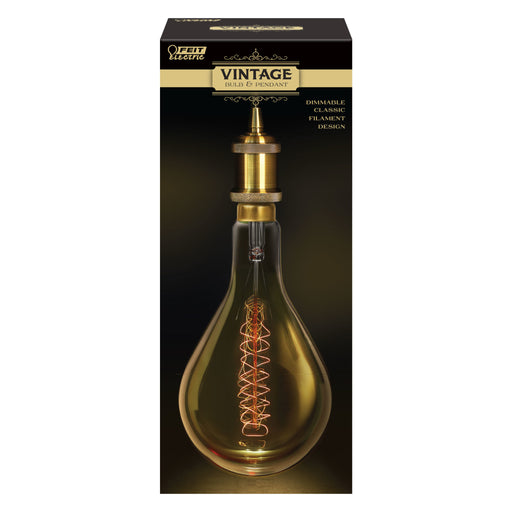 Pendant Feit PS52 Vintage Dimmable Bulb 2200K and Pendant Feit