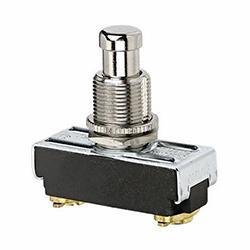 Pushbutton Switch Ideal 774085 10/15A 1-Pole Nickel Plated Push-Button Switch Ideal