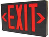 LED Exit Sign RED/BLACK AC-Only