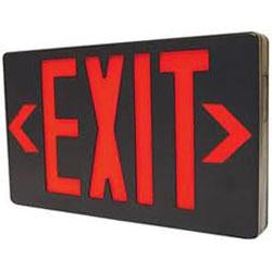 LED Exit Sign Red/Black AC-Only