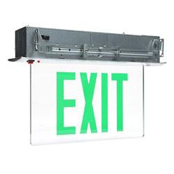 Exit Sign Radiant-Lite RELZXTE1GCWEM 3.8/4.5W LED Edgelit Exit Light Radiant-Lite