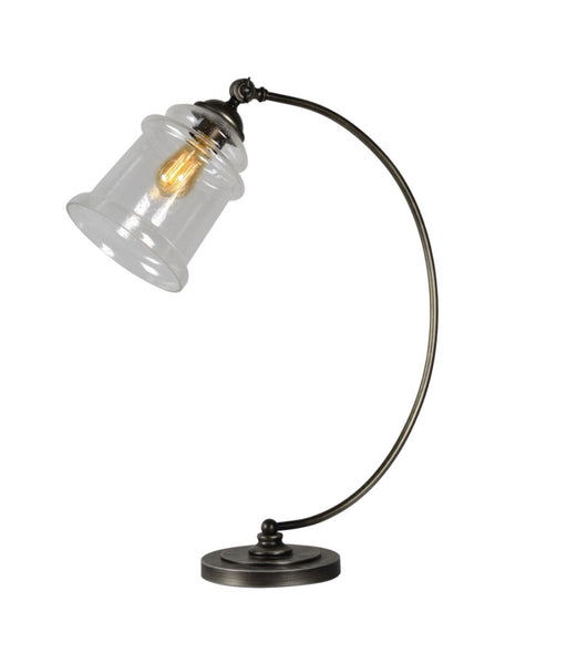 Table Lamp Forty West Designs 72513 Reuben Glass & Metal Desk Lamp Forty West Designs