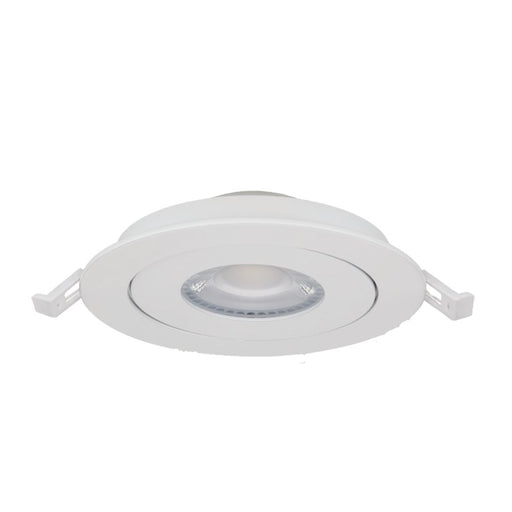 LED Recessed Downlight Satco S11840 9WLED/GBL/4/CCT/RND/WH 4 Inch Round Gimbal LED Downlight 9 Watt CCT Selectable Satco