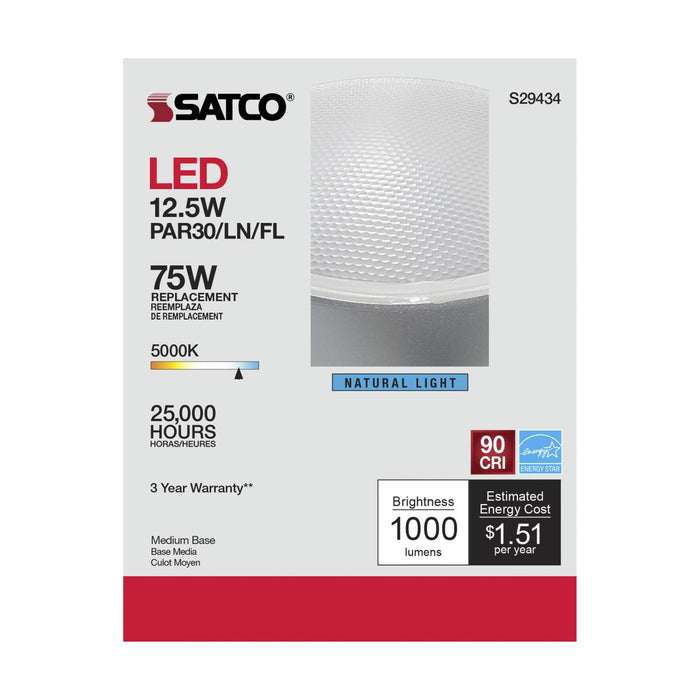 led pAR30 Satco S29434 12.5PAR30/LN/LED/40'/950/120V 5000K Satco