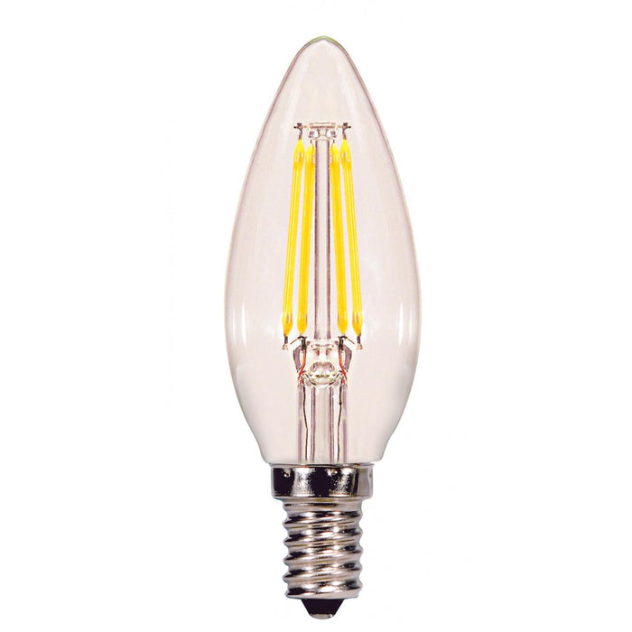 S29866 4W B11 LED Clear Candelabra Bulb Base 5000K — LightStoreUSA