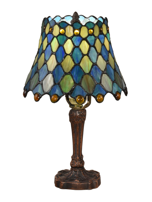 Accent Lamp Maile Brass Tiffany Table Lamp Dale Tiffany
