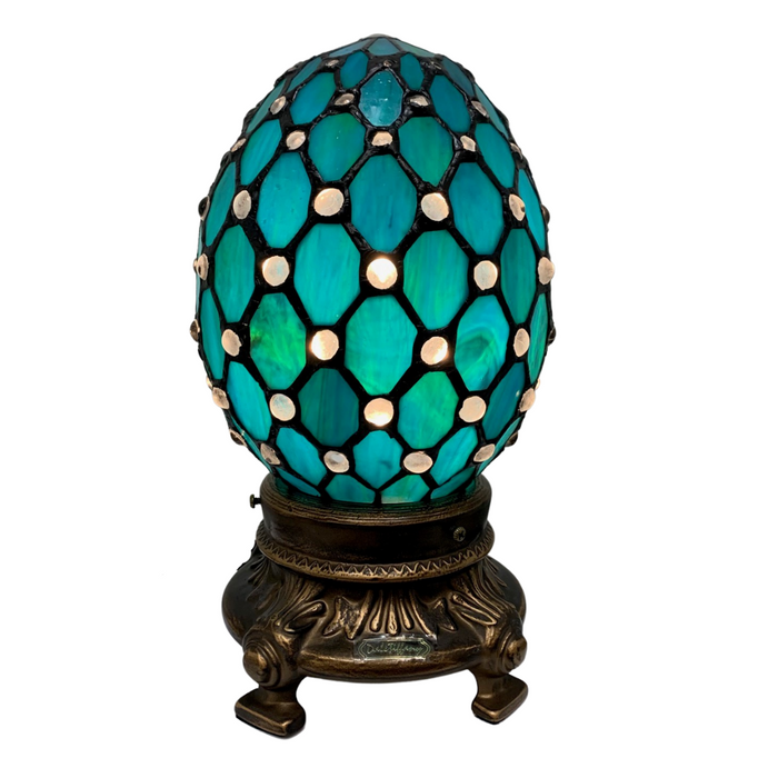 Desk Lamp Elenora TA19207 Elenora Egg Accent Lamp by Dale Tiffany Dale Tiffany