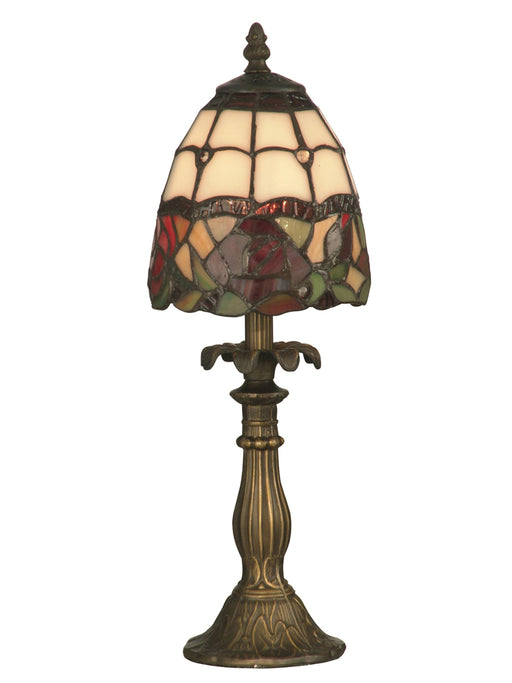 Table Lamp Dale Tiffany TA70711 Enid Rose Stained Glass Table Lamp Dale Tiffany