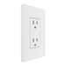 Wall Plate TAN-D0070W-S 1-Gang Decorator Screwless Wall Plate - White Tania Wiring Devices