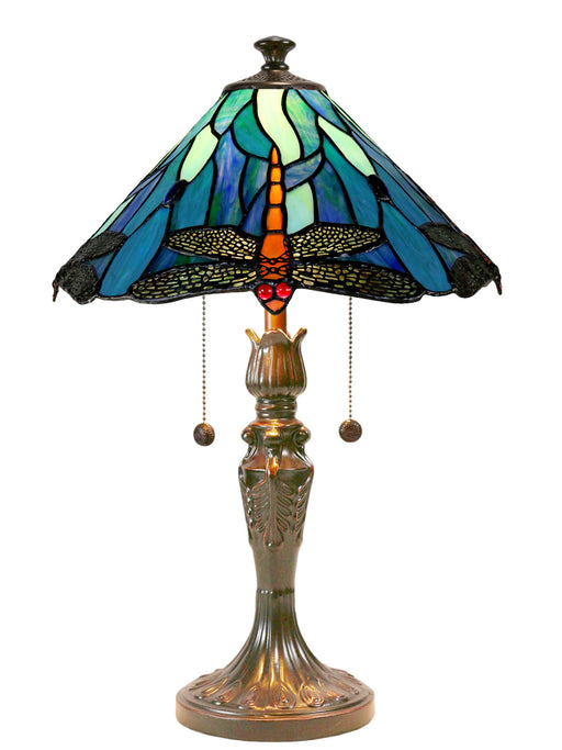 Table Lamp Dale Tiffany TT19215 Huxley Dragonfly Table Lamp Dale Tiffany