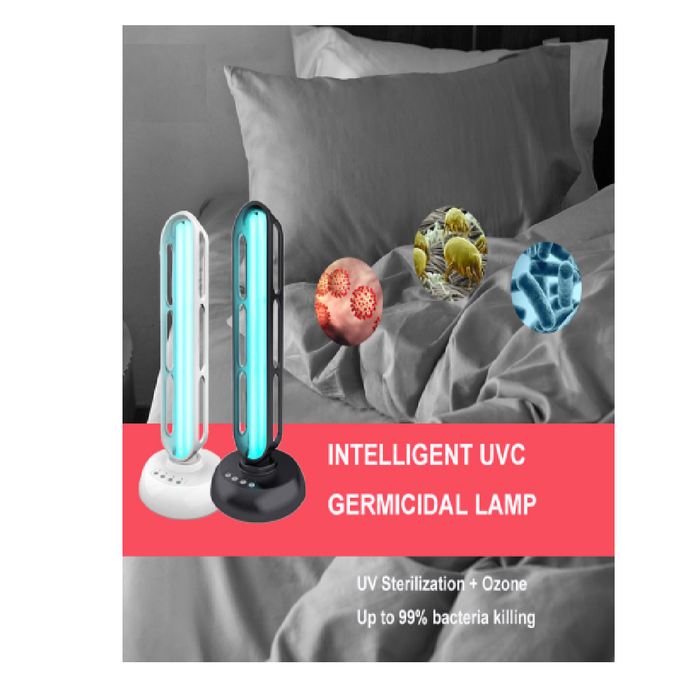 Sterilization Lights Intelligent UV Sterilization Light with Remote and Timer Kill Germs, Bacteria, Virus and More Light Store USA