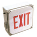 Exit Sign WLXTER Wet Location Single Face LED Exit Sign 120/277V in Red or Green Radiant-Lite