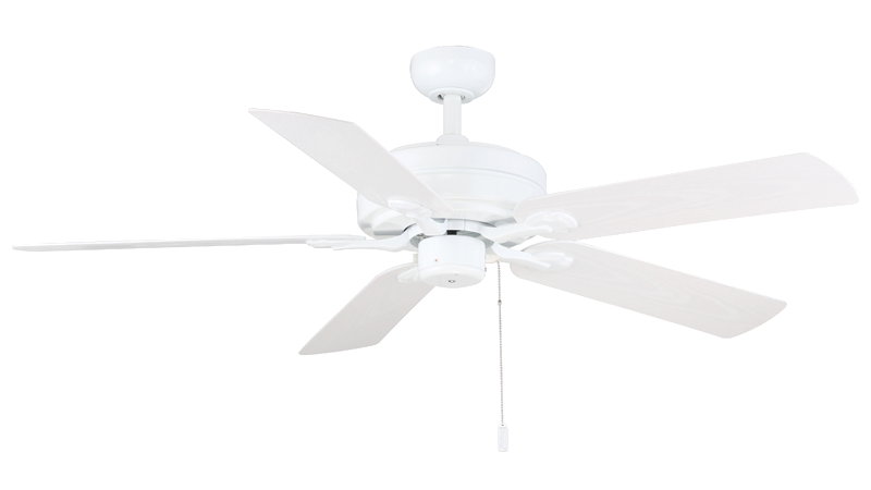 Ceiling Fan Wind River Courtyard WR1469 52" Outdoor Ceiling Fan in Brown, White, or Black Wind River Fans