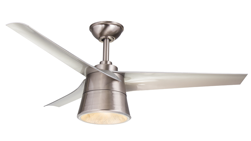 Ceiling Fan Wind River Cylon WR1638 52" Ceiling Fan in Stainless Steel or Walnut Wind River Fans