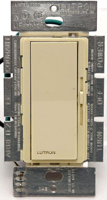 Dimmer Switch Lutron DV-600P-LA Single Pole Switch With Dimmer - Light Almond Lutron