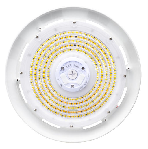 LED High Bay Topaz HBC-150W-PCTS-WH 100-150W LED UFO High Bay Power & CCT Selectable – White Topaz
