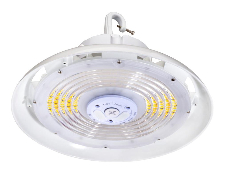 LED High Bay Topaz HBC-150W-PCTS-WH 100-150W LED UFO High Bay Power & CCT Selectable – White Topaz