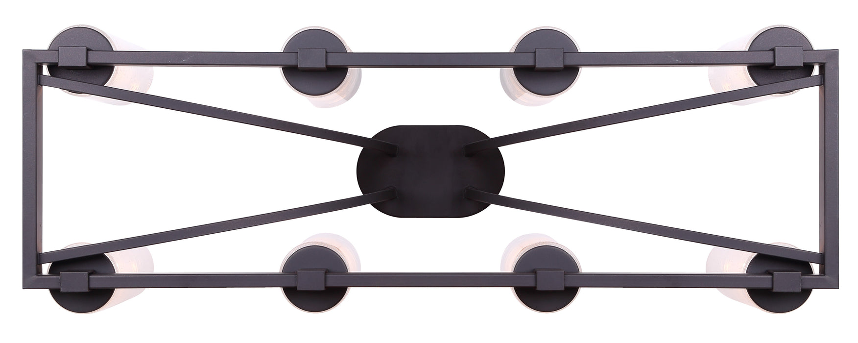 Island Chandelier Canarm ICH633A08ORB Nash Linear Chandelier in OIl Rubbed Bronze Canarm