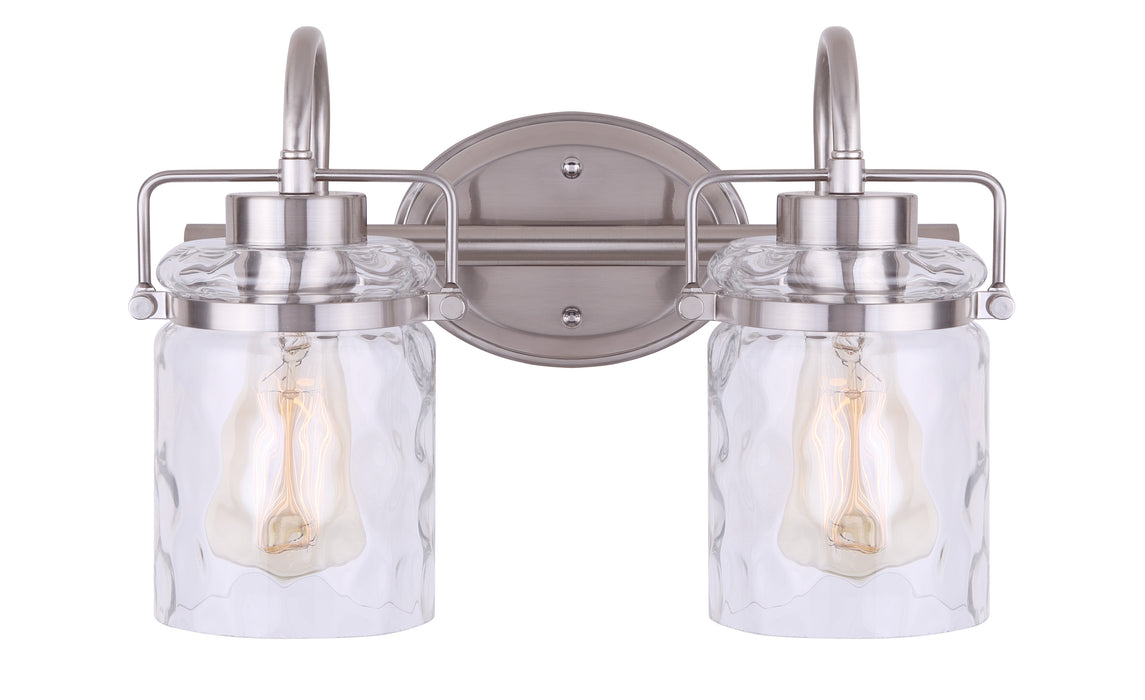 Canarm IVL707A02BN Arden Double Vanity Light in Brushed Nickel