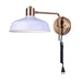 Wall Light Fixture Canarm IWF1055A01GDW Bello Wall Fixture in White and Gold Canarm