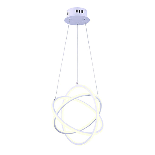 LED Chandelier Canarm Trinity LCH157A17WH LED Chandelier in White Canarm